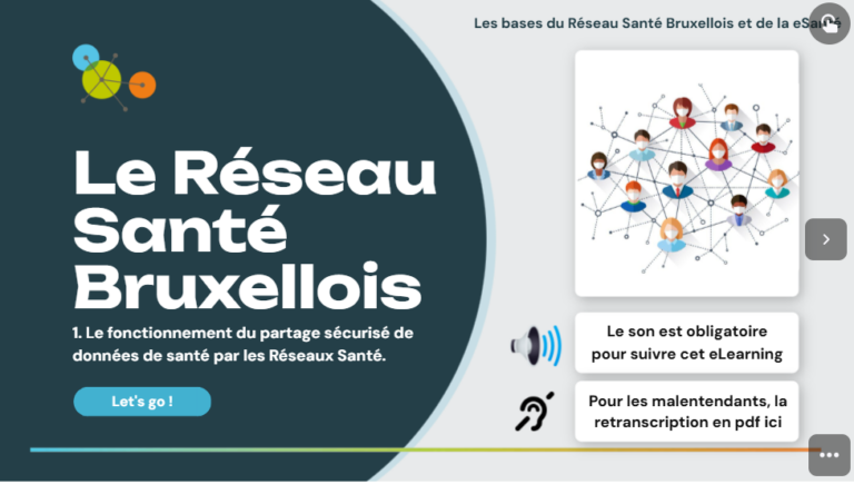 eHealth & het Brussels Gezondheidsnetwerk in 4 interactieve modules