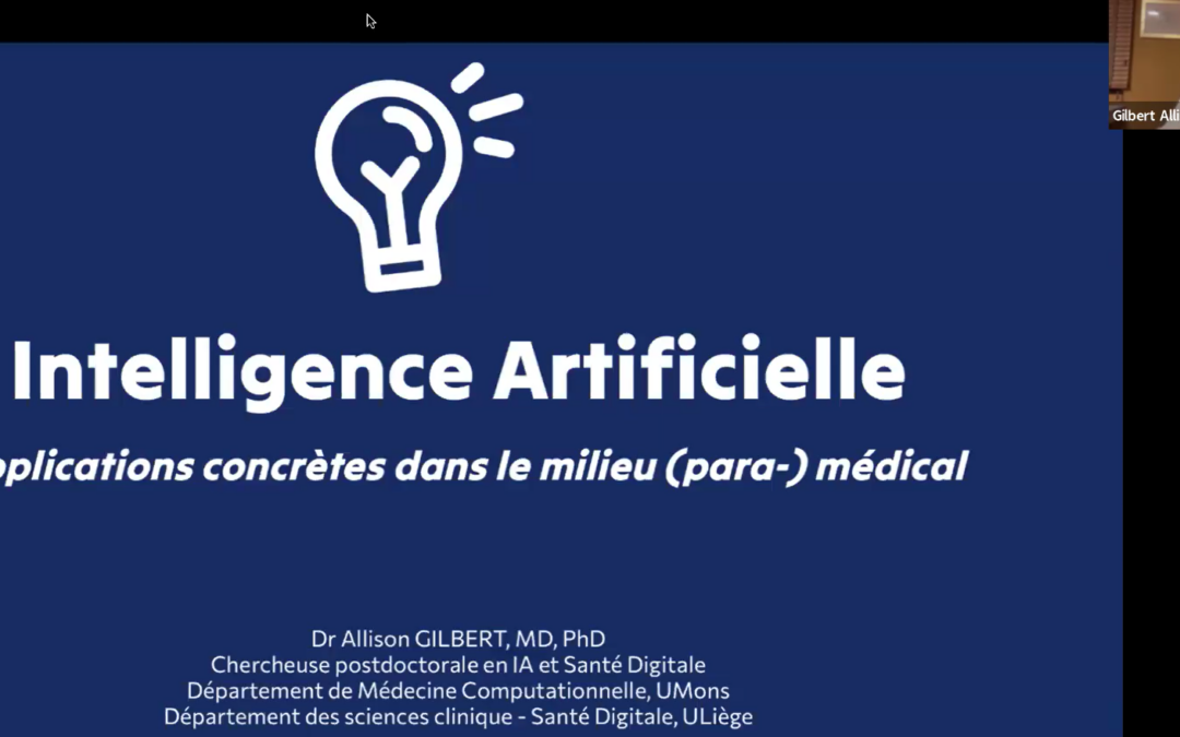 Conférence – Applications concrètes de l&rsquo;IA dans le milieu (para)médical